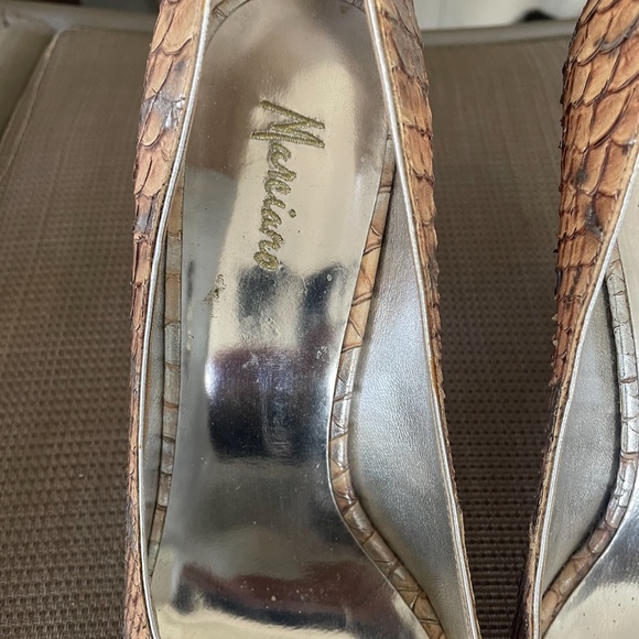 MARCIANO Snakeskin Heels - Picture 5 of 9